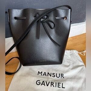 Mansur Gavriel Black Bucket Bag